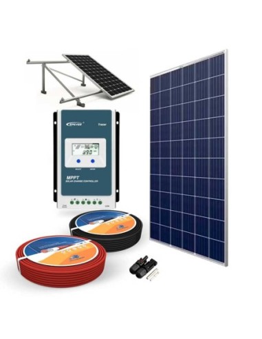 Kit Solar 12V 250W Regulador MPPT 20A