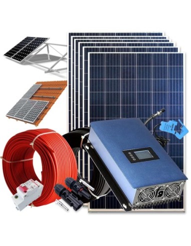 Kit solar 2000wh Autoconsumo Inyección a RED