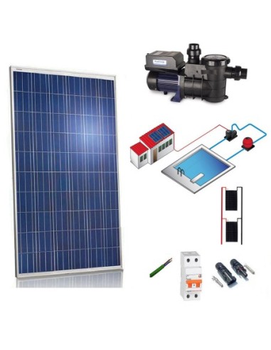 Kit solar 370W – 1/2cv depuradora para piscina