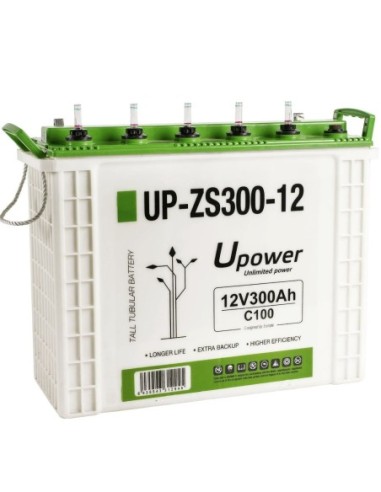 Batería solar 300Ah 12v UP ZS300 12 Descarga Profundo