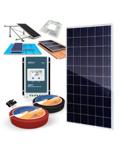 Kit Solar 24V 280W Regulador MPPT 20A