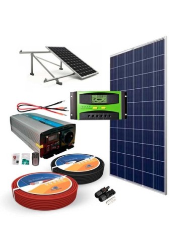 Kit Solar 12v 150w Hora Regulador 20a y inversor 1000W