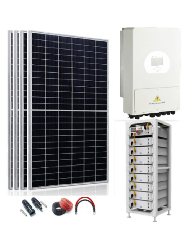 Kit Solar 40KW Híbrido Trifásico 380V con Batería Litio HV