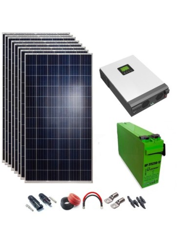 Kit Solar 24v 3000w Inversor Híbrido