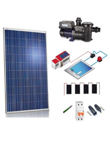 Kit solar 750W – 1cv depuradora para piscina