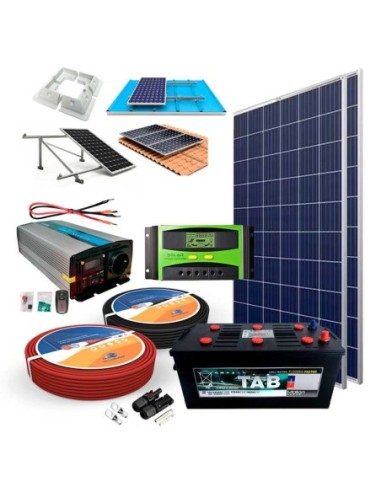 Kit Solar 12V 300W/h