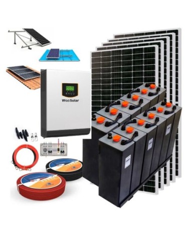 Kit Solar 24V 2400W Inversor Híbrido