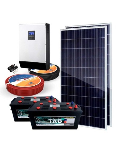 Kit Solar 24V 560W Inversor Híbrido