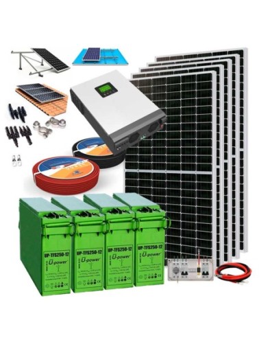 Kit Solar 24V 2000W con Inversor Híbrido