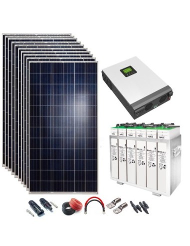 Kit Solar 24v 3000w Inversor Híbrido