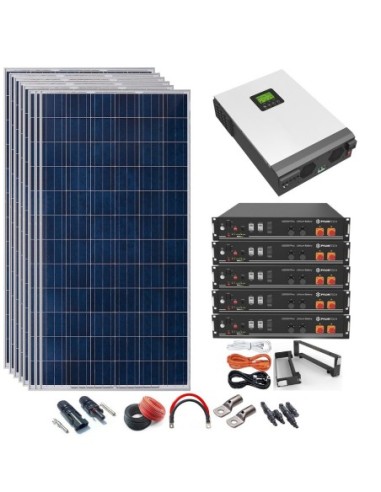 Kit Solar 48v 3150w Inversor Híbrido con batería de Litio