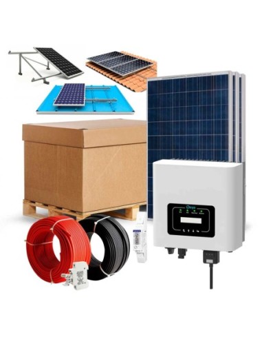 Kit solar 3000wh Autoconsumo Inyección a RED