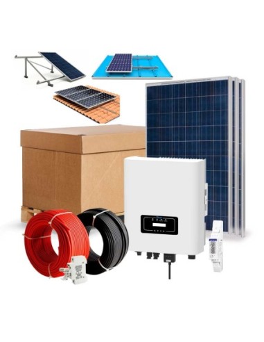 Kit solar 4000wh Autoconsumo Inyección a RED