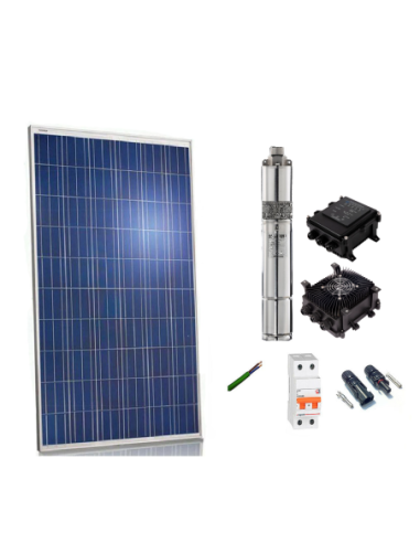 Kit solar Bombeo 300w Caudal max. 1200 Litros/hora Altura 35 m