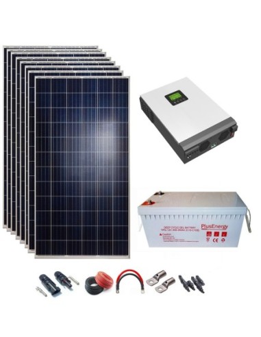 Kit Solar 48v 2000w Inversor Híbrido