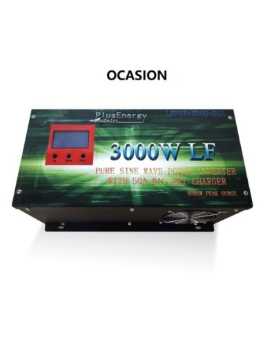 (Reacondicionado) Inversor solar 3000w 12v Onda pura / Cargador 50A