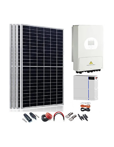 Kit Solar 48v 5000W Inversor DEYE Batería de Litio 10KWH