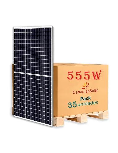 Pallet CANADIAN SOLAR 555w TOPHiku6 144cell N-type Topon